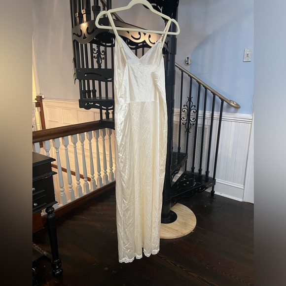 Sears Vintage Ivory 'The Doesn't Slip' full length chemise 40 - Picture 5 of 9